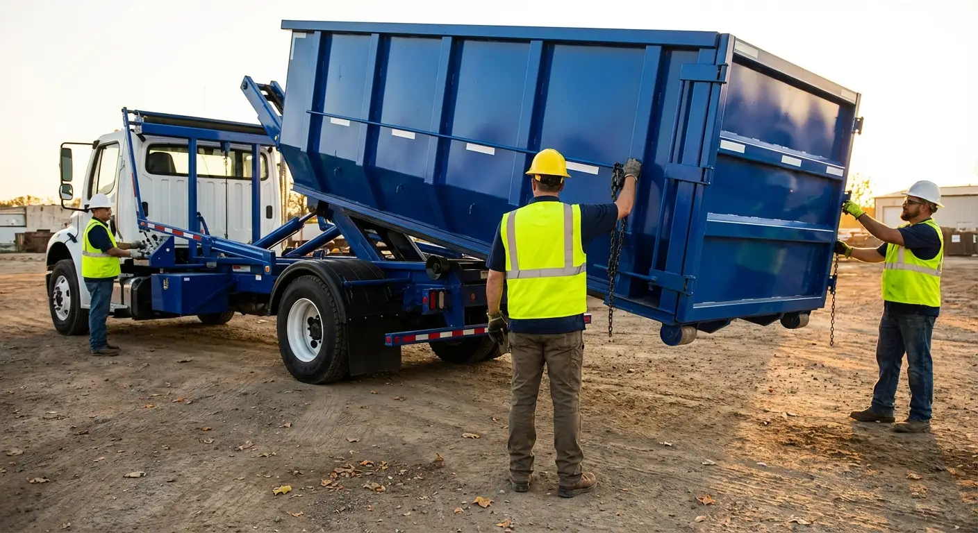 Commercial debris containment dumpster in Kittanning, PA