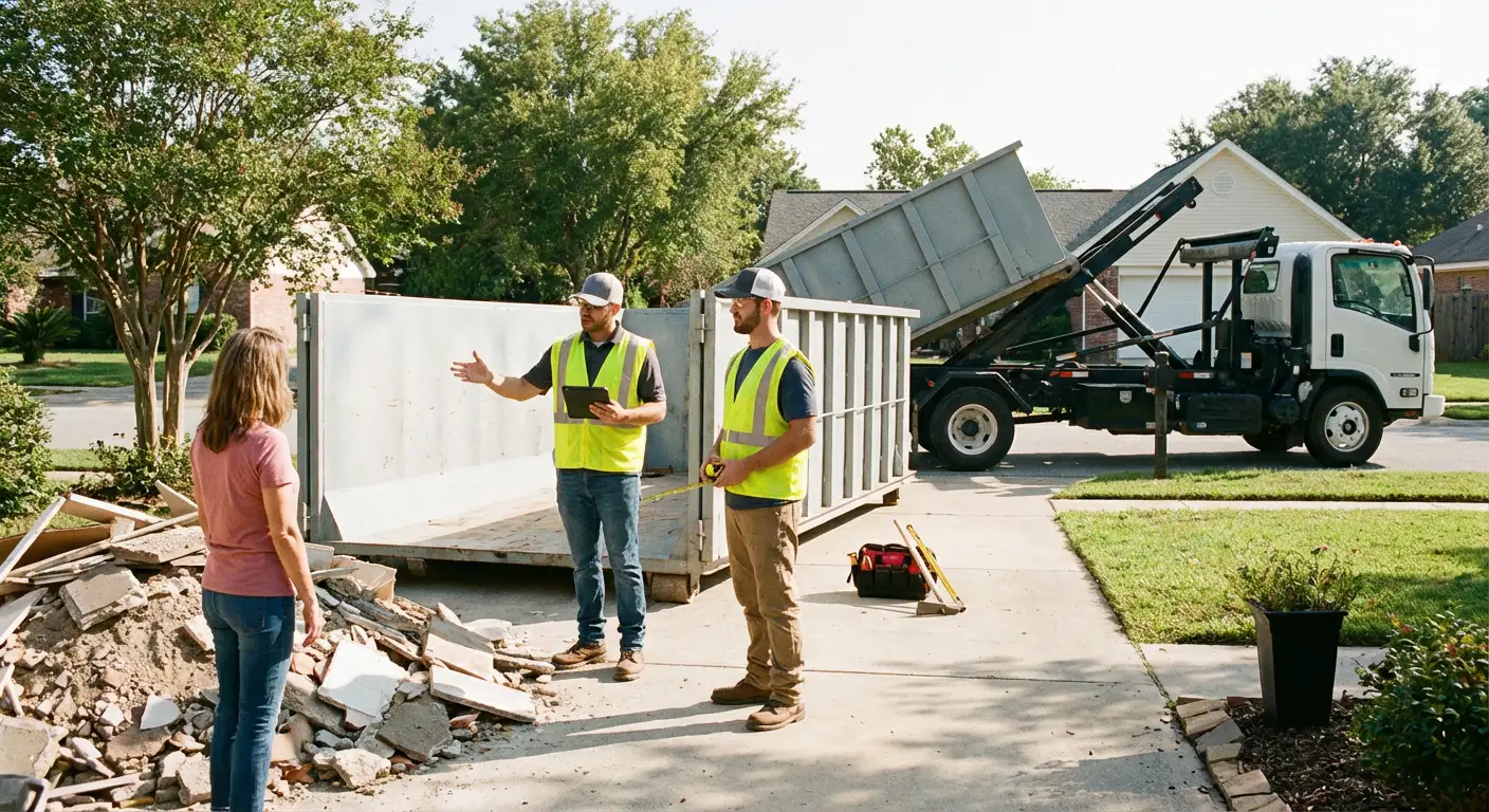 Armstrong County Dumpsters dumpster delivery truck in Kittanning, PA