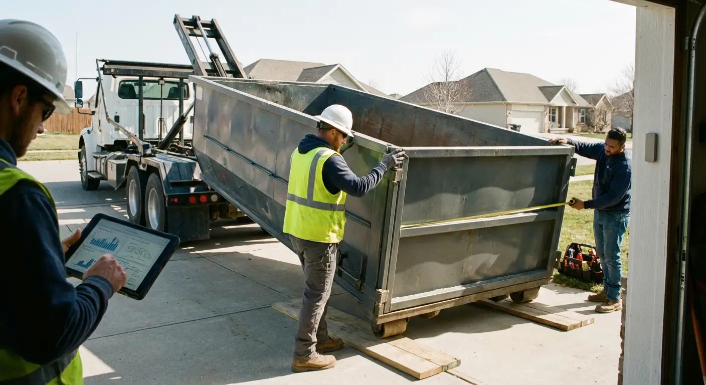 Roll-off dumpster dimensions and capacity guide in Kittanning, PA