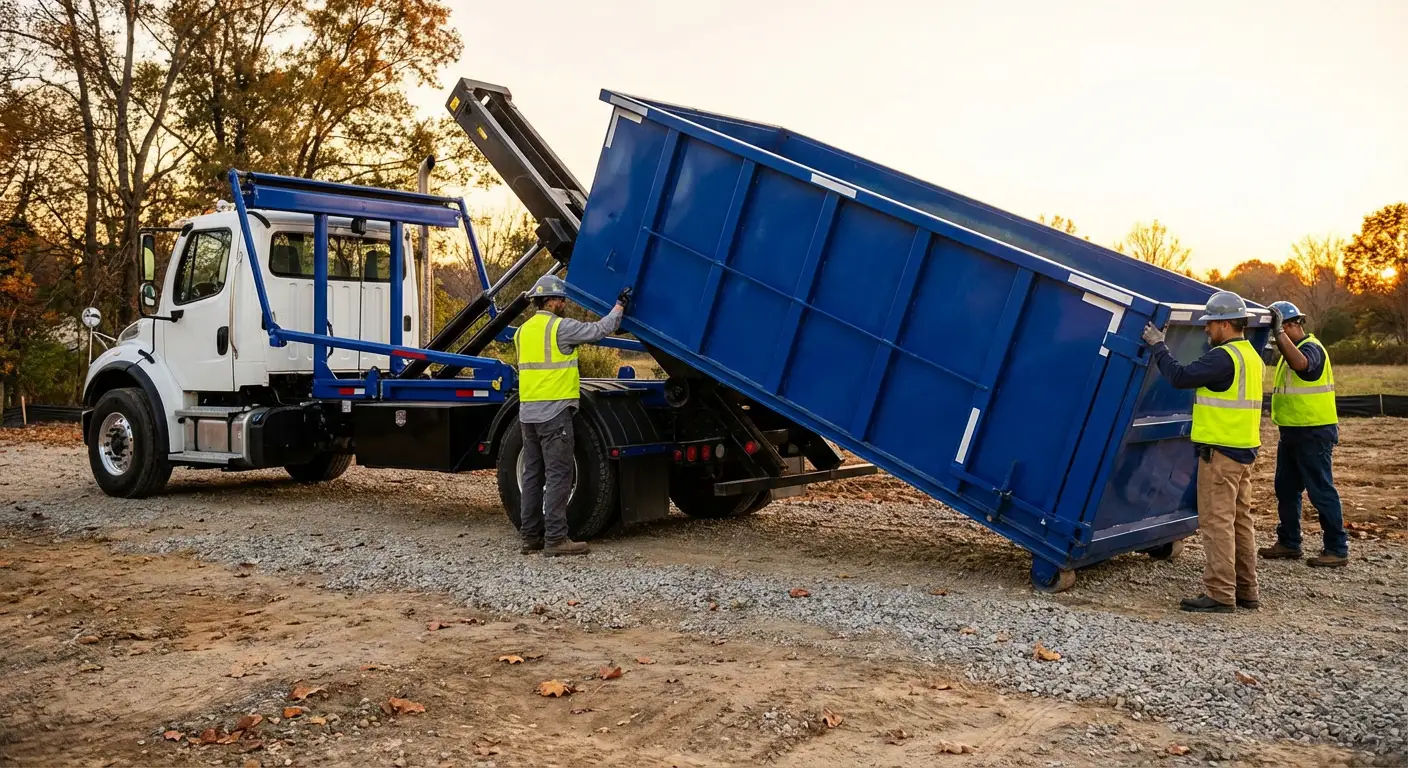 Construction dumpster delivery in Kittanning, PA